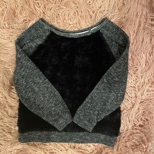 3FOR$15 Faux Fur Black Xhilaration Fluffy Sweater
